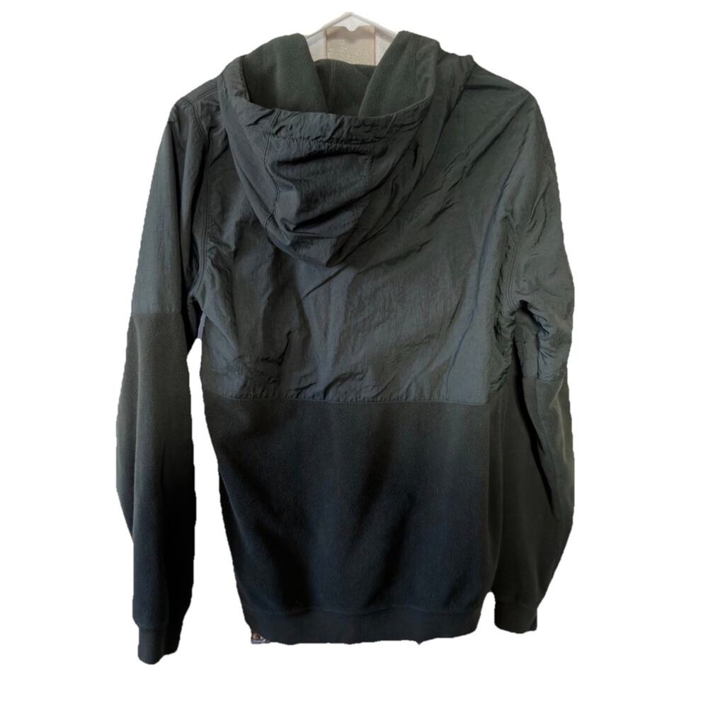 Nike Full Zip Hoodie Jacket Men’s Large Black Windbreaker Fleece Hybrid Swoosh - Picture 6 of 10